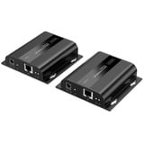 Digitus 4K Video Extender USB-C > HDMI, 200 Meter, HDMI Verlängerung schwarz, Sendeeinheit + Empfängereinheit