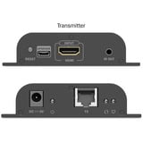 Digitus 4K Video Extender USB-C > HDMI, 200 Meter, HDMI Verlängerung schwarz, Sendeeinheit + Empfängereinheit