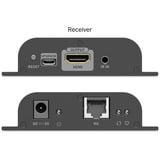 Digitus 4K Video Extender USB-C > HDMI, 200 Meter, HDMI Verlängerung schwarz, Sendeeinheit + Empfängereinheit