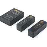 Digitus Netzwerktester und Kommunikationskabeltester schwarz, mit Hartschalenkoffer, RJ45 und BNC