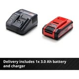 EINHELL Akku-Rasenmäher GE-CM 18/30 Li rot/schwarz, Li-Ionen Akku 3,0Ah