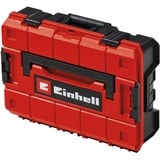 Einhell Systemkoffer E-Case S-F foam, Werkzeugkiste schwarz/rot, mit 2 Schaumstoffeinlagen