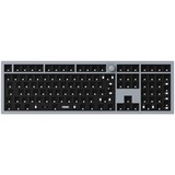 Keychron Q6 Barebone ISO Knob, Gaming-Tastatur grau, Hot-Swap, Aluminiumrahmen, RGB