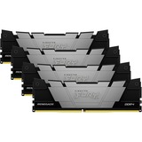 Kingston FURY DIMM 64 GB DDR4-3200 (4x 16 GB) Quad-Kit, Arbeitsspeicher schwarz/silber, KF432C16RB12K4/64, FURY Renegade Black XMP, INTEL XMP