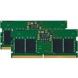 Kingston SO-DIMM 64 GB DDR5-4800 (2x 32 GB) Dual-Kit, Arbeitsspeicher grün, KVR48S40BD8K2-64, Value Ram, INTEL XMP