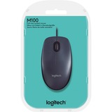 Logitech M100, Maus grau