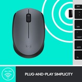 Logitech M170 Wireless, Maus grau, für Links- und Rechtshänder, PC/Mac