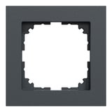 Merten Rahmen einfach aus Thermoplast, matt, Schutzart IP20, Maße 90 x 90 x 12 mm anthrazit, Retail