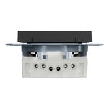 Merten Steckdose Schutzkontakt mit erhöhtem Berührungsschutz, Unterputzmontage, 16 Ampere, 250 Volt schwarz (matt), Retail