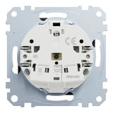 Merten Steckdose Schutzkontakt mit erhöhtem Berührungsschutz, Unterputzmontage, 16 Ampere, 250 Volt schwarz (matt), Retail