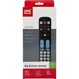 ONE FOR ALL Big Button, Fernbedienung schwarz