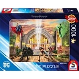 Schmidt Spiele Thomas Kinkade Studios: DC Justice League - Hall Of Justice, Puzzle 1000 Teile