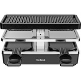 Tefal Raclette-Grill Plug&Share RE2308 schwarz/silber, 400 Watt, für 2 Personen, erweiterbar