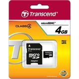 Transcend 4 GB microSDHC Class, Speicherkarte Class 4