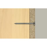fischer Spanplattenschraube ClassicFast II 5,0x60 Senkkopf TX 500 Stück, mit Vollgewinde, verzinkt