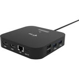 i-tec USB-C Dual HDMI Docking Station, Dockingstation schwarz, Power Delivery 100 W, HDMI
