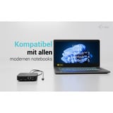 i-tec USB-C Dual HDMI Docking Station, Dockingstation schwarz, Power Delivery 100 W, HDMI