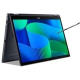 Acer TravelMate P4 Spin (TMP414RN-54-TCO-75K1), Notebook blauschwarz, Intel® Core™ Ultra 7 155U, Intel® Graphics, 16 GB DDR5, 512 GB (512 GB SSD), Windows 11 Pro 64-Bit