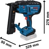 Bosch Professional Akku-Holztacker GNH 18V-38 M Professional solo, 18Volt, Elektrotacker blau/schwarz, ohne Akku und Ladegerät, in L-BOXX