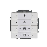 Busch-Jaeger Tastsensor vierfach mit Busankoppler Typ 6127/01-84 für KNX Installationsbus weiß (glänzend), Retail