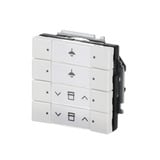 Busch-Jaeger Tastsensor vierfach mit Busankoppler Typ 6127/01-84 für KNX Installationsbus weiß (glänzend), Retail