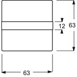 Busch-Jaeger Wippe 1764 NLI/KI-83 aluminium, Retail
