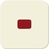 Busch-Jaeger Wippe mit roter Kalotte weiß, Retail