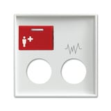 Busch-Jaeger Zentralscheibe alpinws 2548-071 D-914, Rahmen weiß, Retail