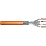 Digitus Professional Cat.7 S/FTP Verlegekabel simplex, B2ca orange, 100 Meter Rolle