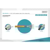 Digitus Professional Cat.7 S/FTP Verlegekabel simplex, B2ca orange, 100 Meter Rolle