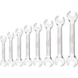 GEDORE Red Doppel-Maulschlüssel-Satz, kurz, 8-teilig, Schraubenschlüssel chrom, SW 6 - 22mm