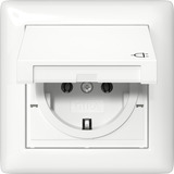 Gira Schutzkontaktsteckdose mit Klappdeckel und Dichtungsset IP44 weiß, Retail