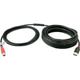 Lindy USB 2.0 Aktivkabel, USB-A Stecker > USB-B Stecker schwarz, 15 Meter