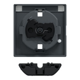 Merten Zentralplatte mit erhöhtem Berührungsschutz für Steckdose mit Kontrolllicht anthrazit, Retail