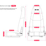 Next Level Racing Flug Simulator Sitz 2.0 NLR-S045, Sim Rig schwarz/grau