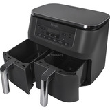 Ninja Dual Zone Heißluftfritteuse DZ300EU  grau/silber, 2.470 Watt, 2 Körbe je 3,8 Liter