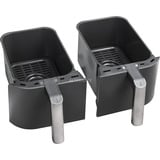 Ninja Dual Zone Heißluftfritteuse DZ300EU  grau/silber, 2.470 Watt, 2 Körbe je 3,8 Liter