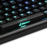 Sharkoon SKILLER SGK30, Gaming-Tastatur schwarz, US-Layout, Huano Red