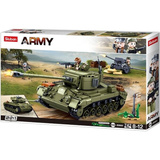 Sluban ARMY M261 Pershing Mittlerer Panzer, Konstruktionsspielzeug 