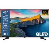 Telefunken QU43K800, QLED-Fernseher 108 cm (43 Zoll), schwarz, UltraHD/4K, Triple Tuner, SmartTV