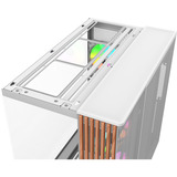 Thermaltake View 380 XL WS ARGB Snow White, Tower-Gehäuse weiß/holz, Tempered Glass x 2, Holz-Struktur