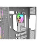 Thermaltake View 380 XL WS ARGB , Tower-Gehäuse weiß/holz, Tempered Glass x 2, Holz-Struktur