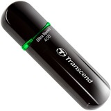 Transcend JetFlash 600 4 GB, USB-Stick schwarz (glänzend), Dual-Channel