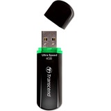 Transcend JetFlash 600 4 GB, USB-Stick schwarz (glänzend), Dual-Channel