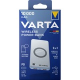 Varta Wireless Power Bank, Powerbank weiß, 10.000 mAh