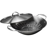 Weber CRAFTED Wok & Dampfgarer mit Dünsteinsatz 7684 edelstahl