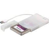 i-tec MySafe USB 3.0 Easy, Laufwerksgehäuse weiß/transparent