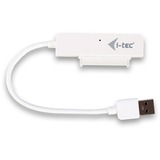 i-tec MySafe USB 3.0 Easy, Laufwerksgehäuse weiß/transparent