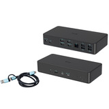 i-tec USB 3.0 / USB-C / Thunderbolt 3 Professional Dual 4K Display Docking Station Gen2 Power Delivery 100W, Dockingstation schwarz, Anschluss per USB/Thunderbolt 3/4