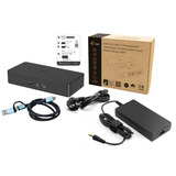 i-tec USB 3.0 / USB-C / Thunderbolt 3 Professional Dual 4K Display Docking Station Gen2 Power Delivery 100W, Dockingstation schwarz, Anschluss per USB/Thunderbolt 3/4